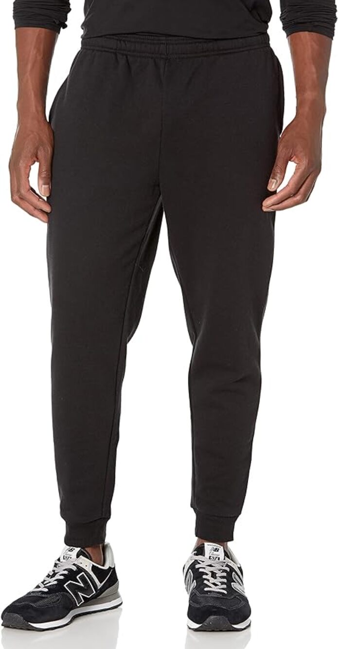 Amazon Joggers Sweatpants Black Essentials Relaxed Men's size XL New